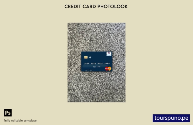 listo para imprimir Dominica Barnett Capital Bank mastercard photolook plantilla